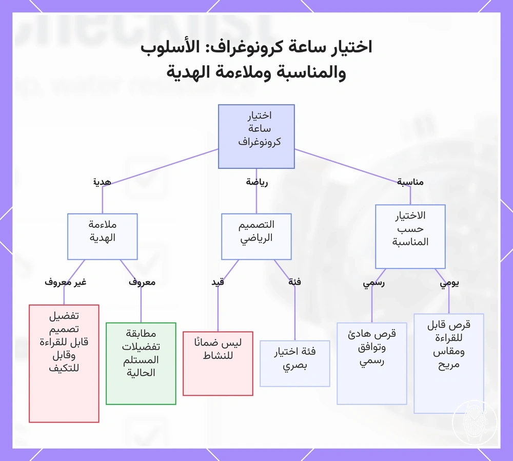 اختيار ساعة كرونوغراف: الأسلوب والمناسبة وملاءمة الهدية