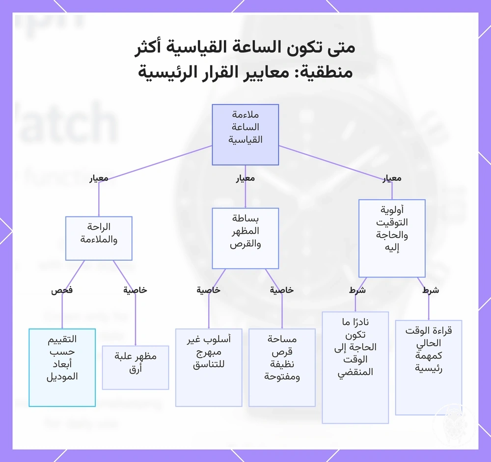 متى تكون الساعة القياسية أكثر منطقية: معايير القرار الرئيسية
