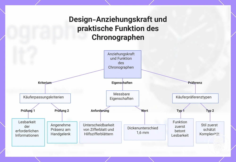 Design-Anziehungskraft und praktische Funktion des Chronographen
