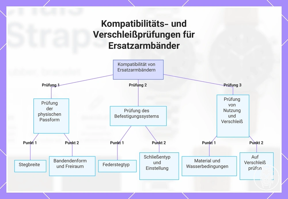 Kompatibilitäts- und Verschleißprüfungen für Ersatzarmbänder