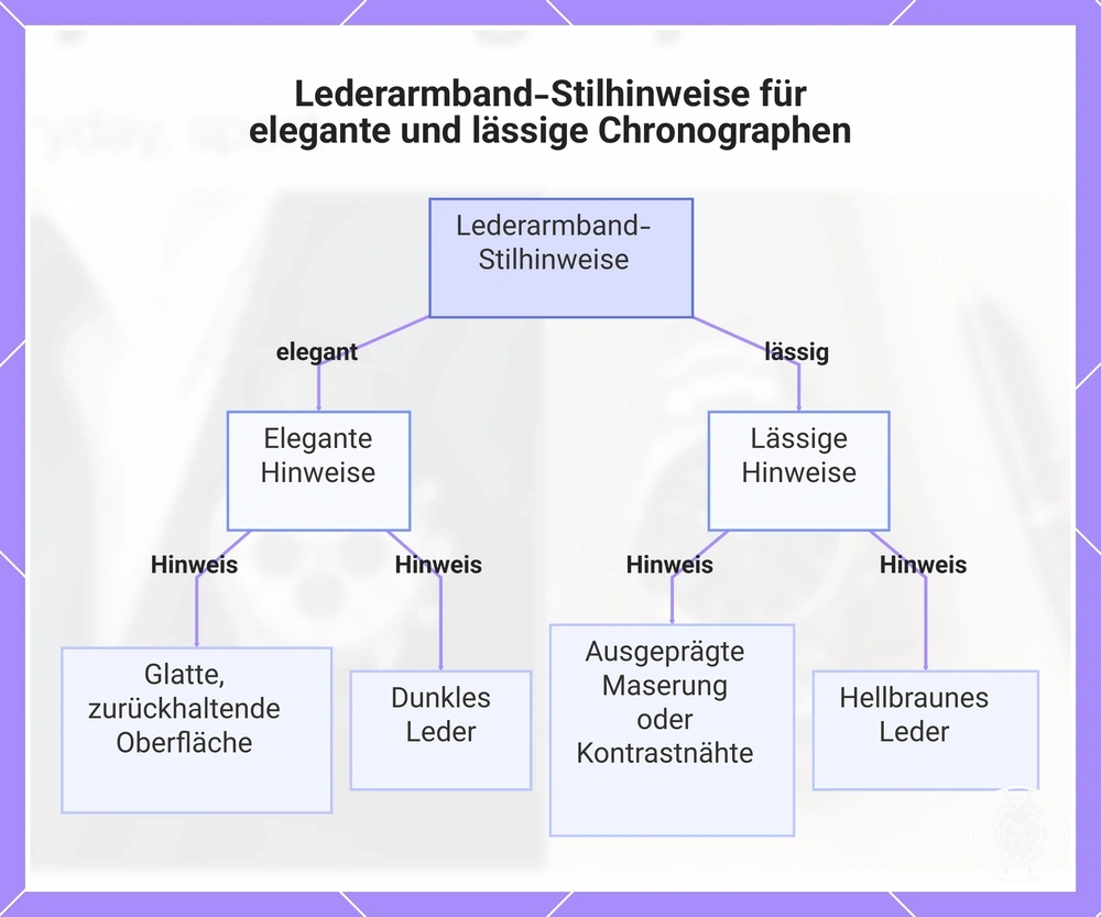 Lederarmband-Stilhinweise für elegante und lässige Chronographen