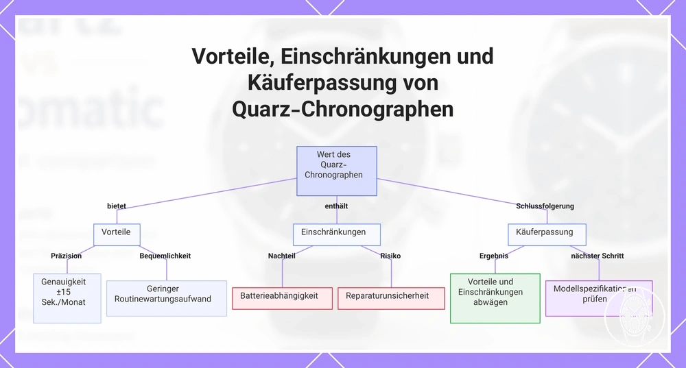 Vorteile, Einschränkungen und Käuferpassung von Quarz-Chronographen