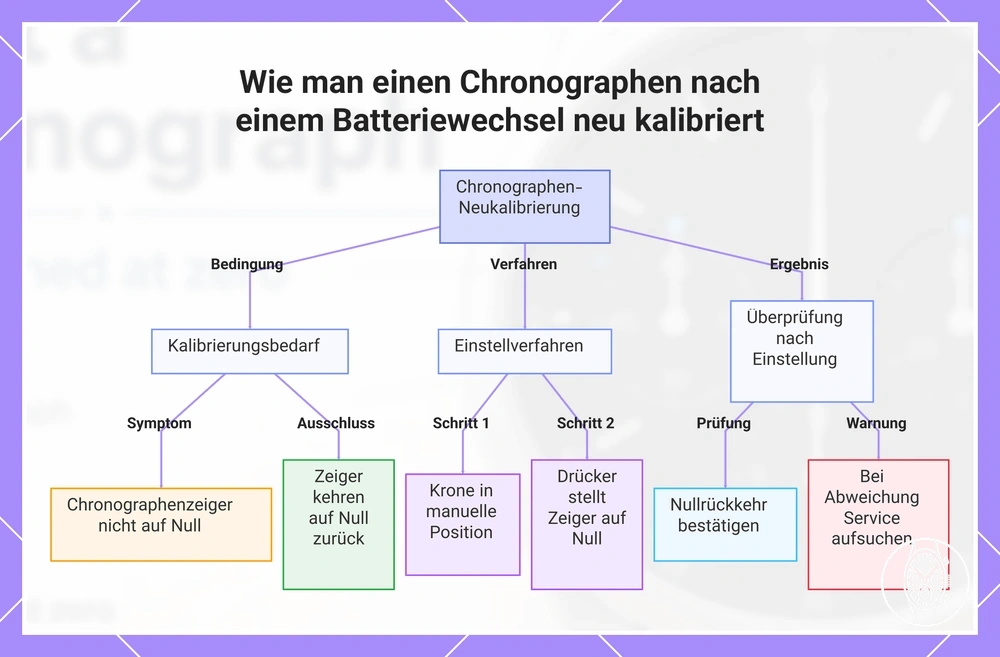 Wie man einen Chronographen nach einem Batteriewechsel neu kalibriert