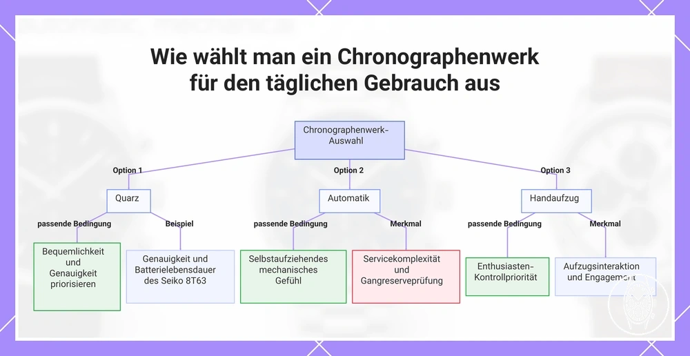 Wie wählt man ein Chronographenwerk für den täglichen Gebrauch aus