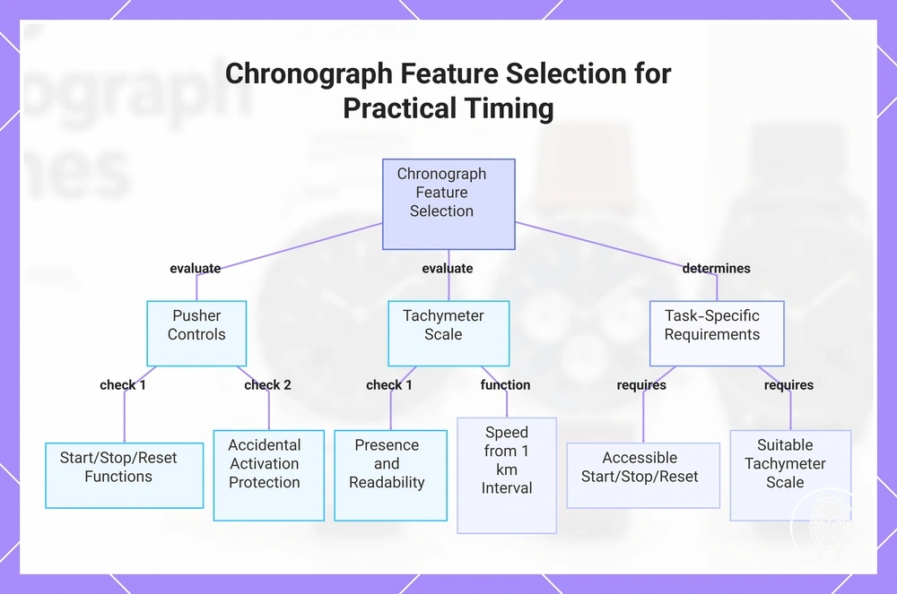 Chronograph Feature Selection for Practical Timing