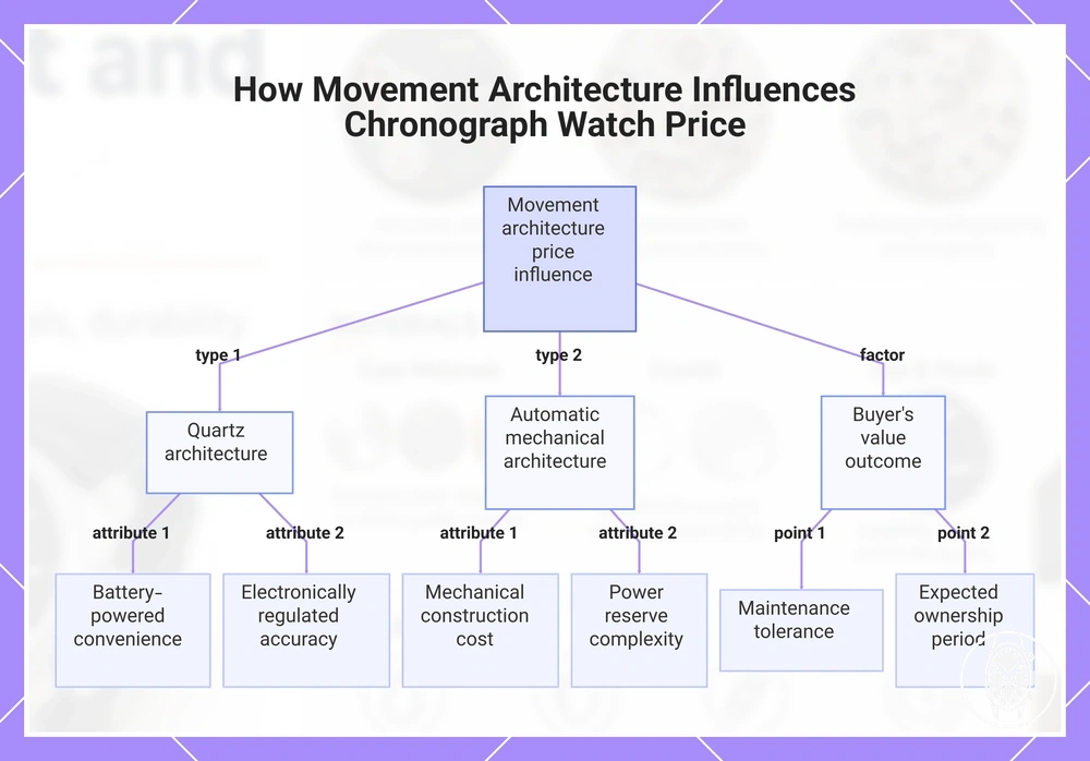 How Movement Architecture Influences Chronograph Watch Price