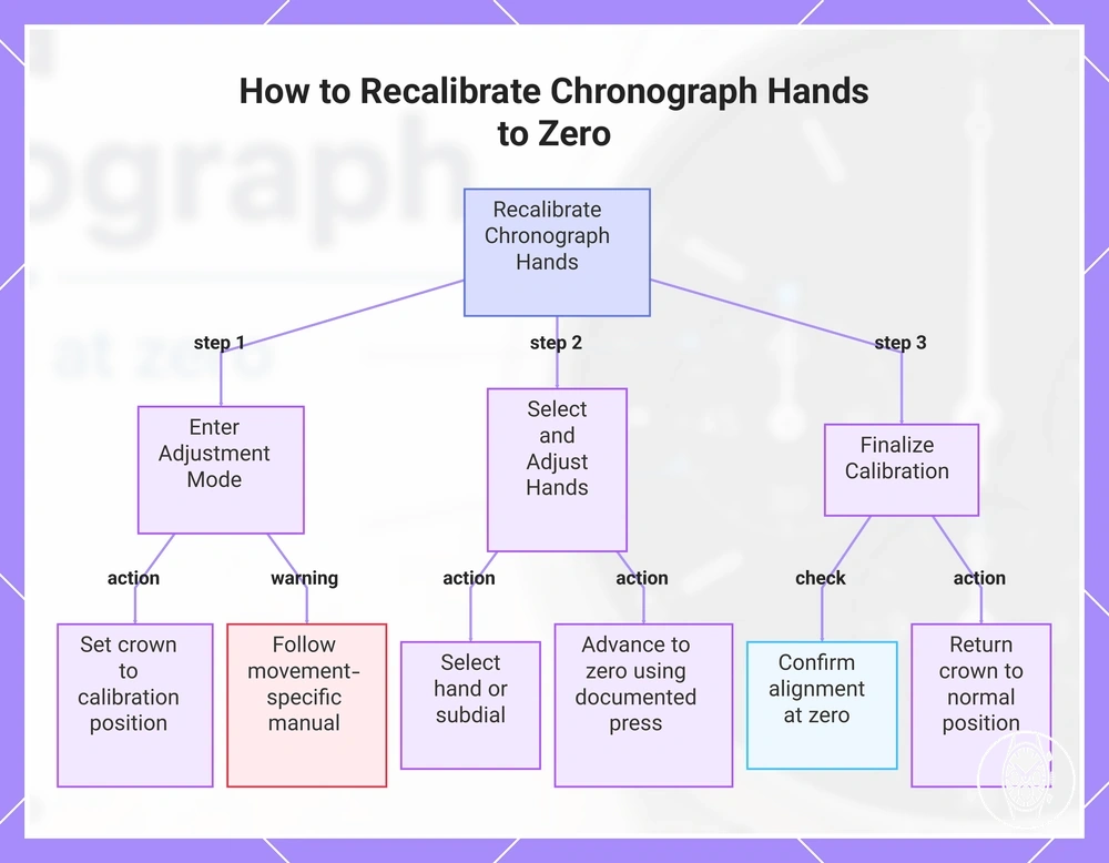 How to Recalibrate Chronograph Hands to Zero
