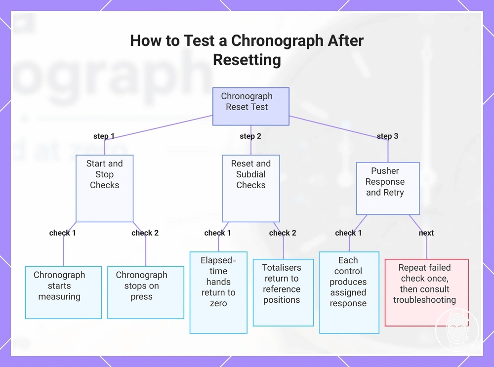 How to Test a Chronograph After Resetting