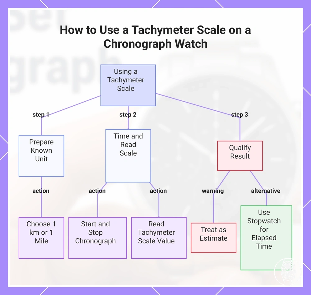 How to Use a Tachymeter Scale on a Chronograph Watch