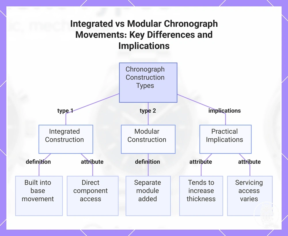 Integrated vs Modular Chronograph Movements: Key Differences and Implications