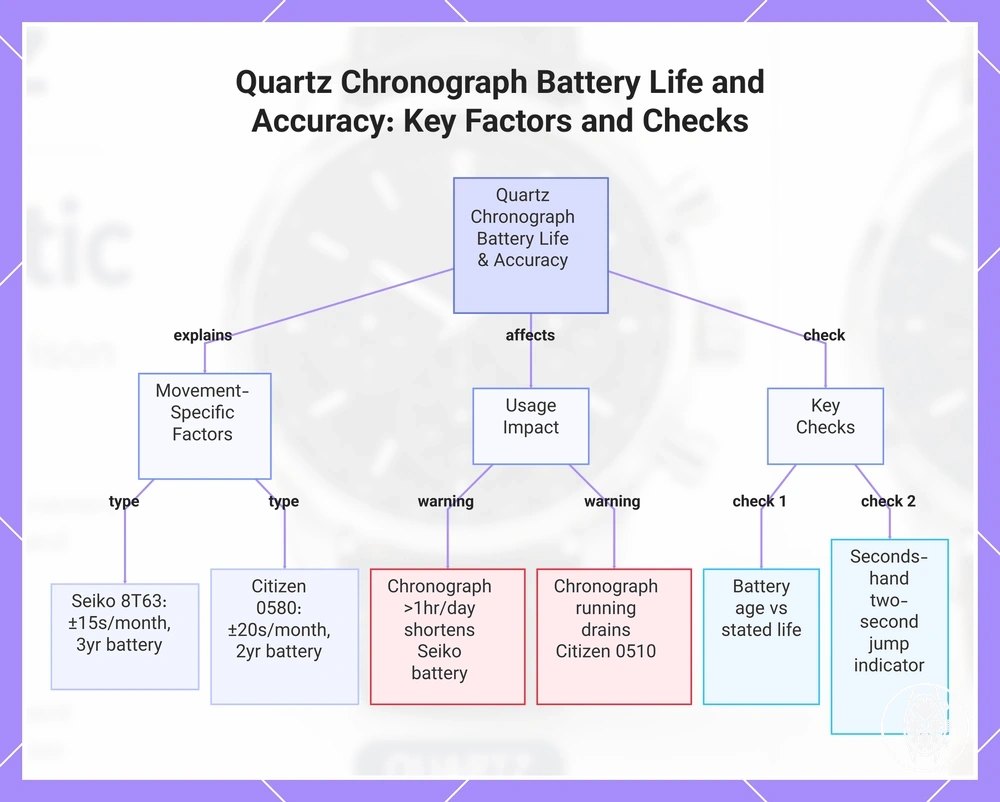 Quartz Chronograph Battery Life and Accuracy: Key Factors and Checks