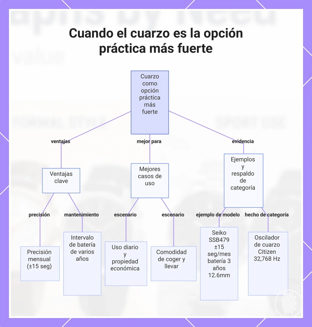 Cuando el cuarzo es la opción práctica más fuerte