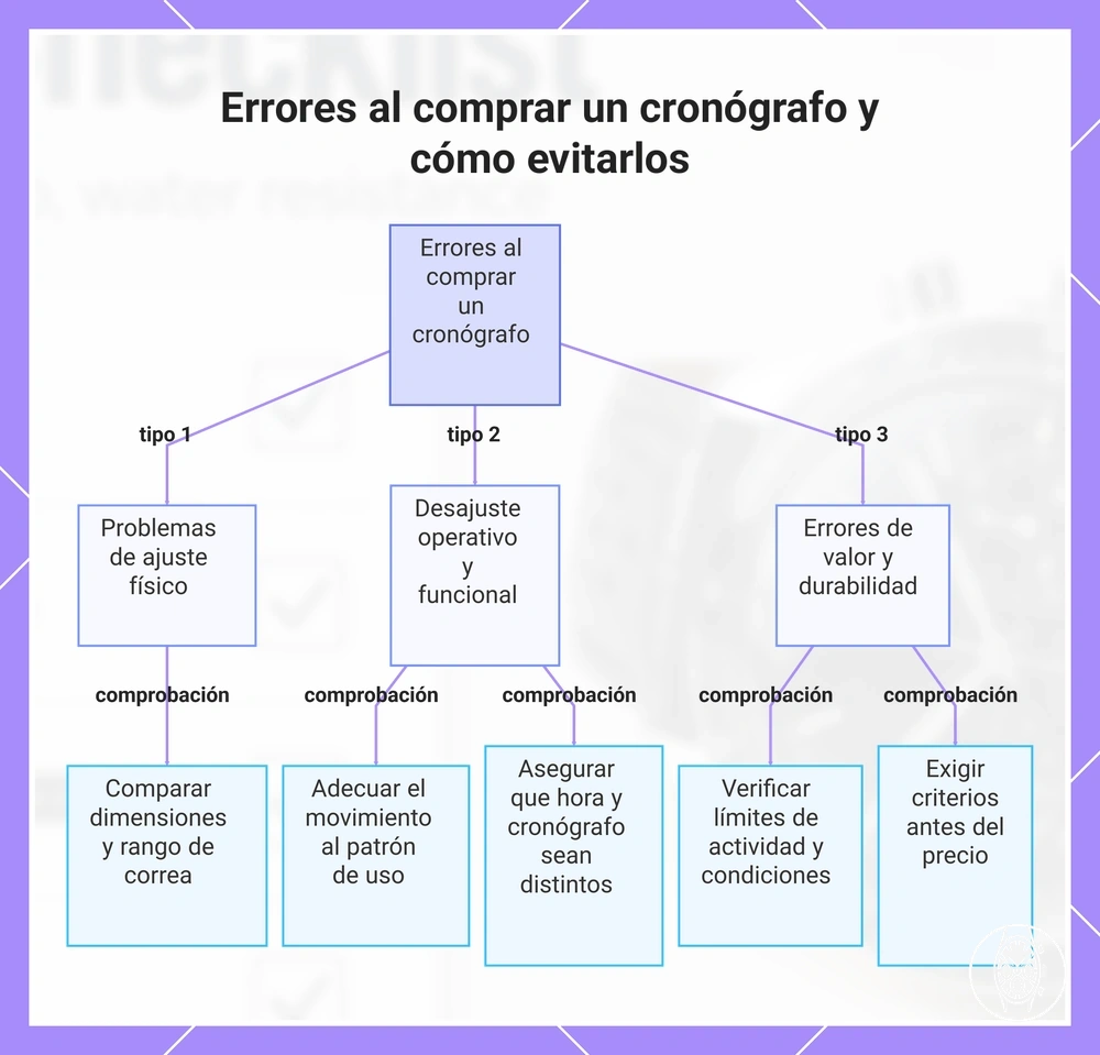 Errores al comprar un cronógrafo y cómo evitarlos