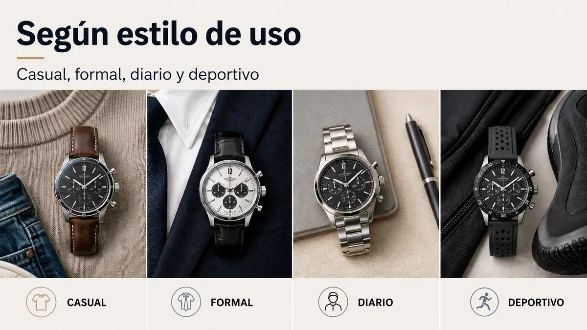 Relojes cronógrafo para hombre combinados con estilos casuales, formales, diarios y deportivos