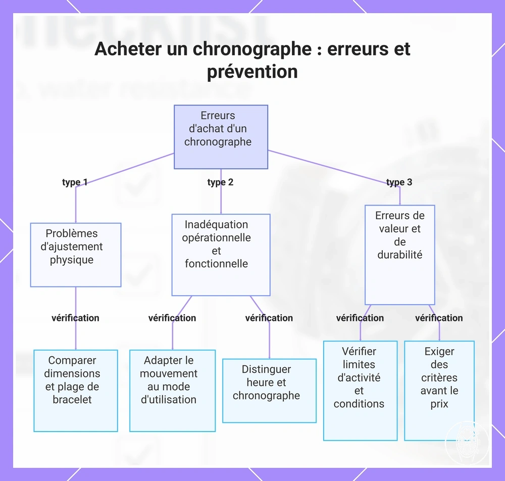Acheter un chronographe : erreurs et prévention