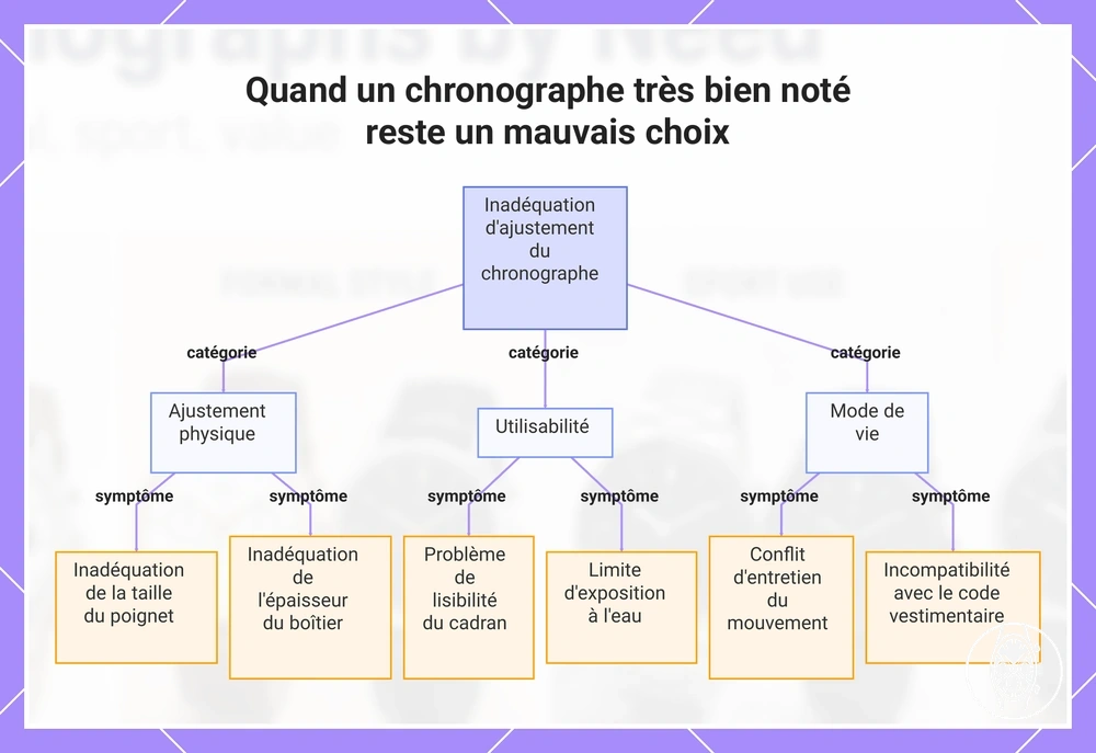Quand un chronographe très bien noté reste un mauvais choix