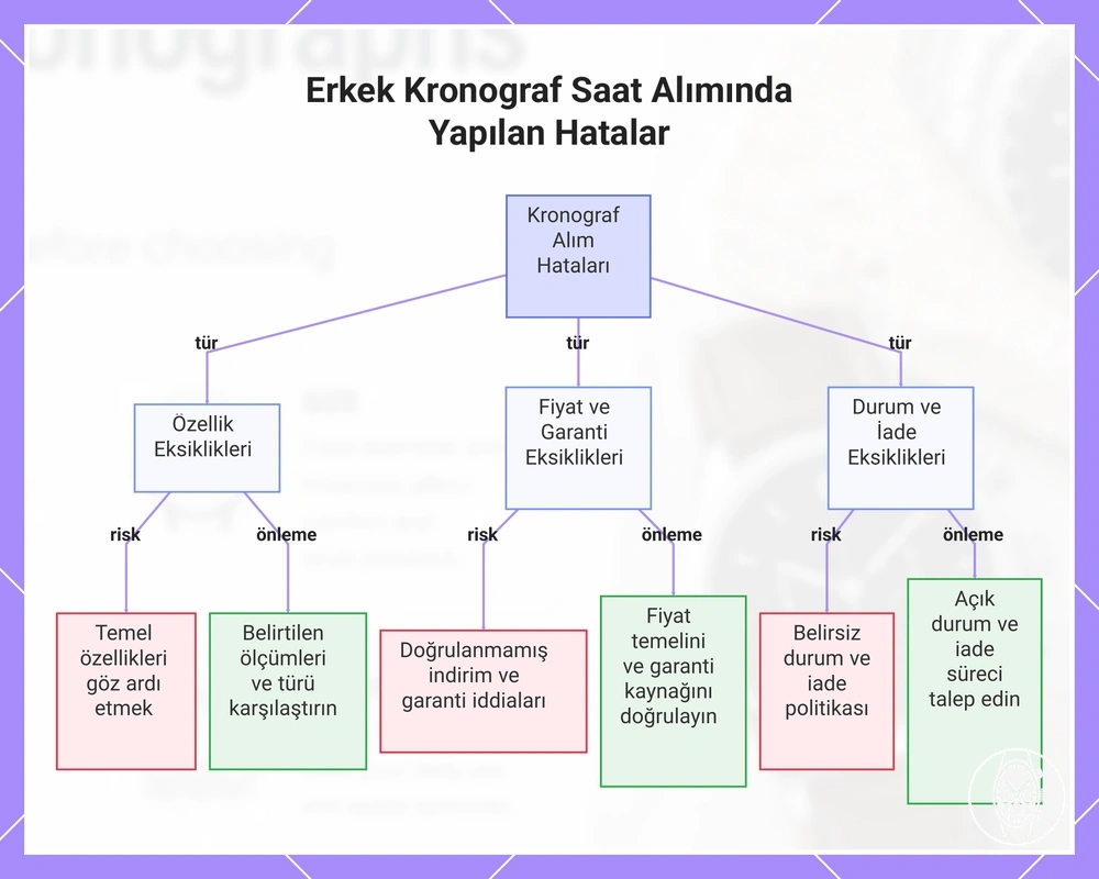 Erkek Kronograf Saat Alımında Yapılan Hatalar