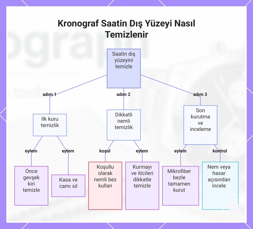 Kronograf Saatin Dış Yüzeyi Nasıl Temizlenir