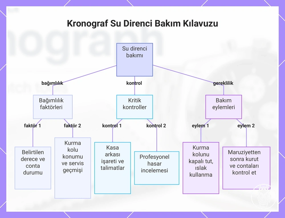 Kronograf Su Direnci Bakım Kılavuzu
