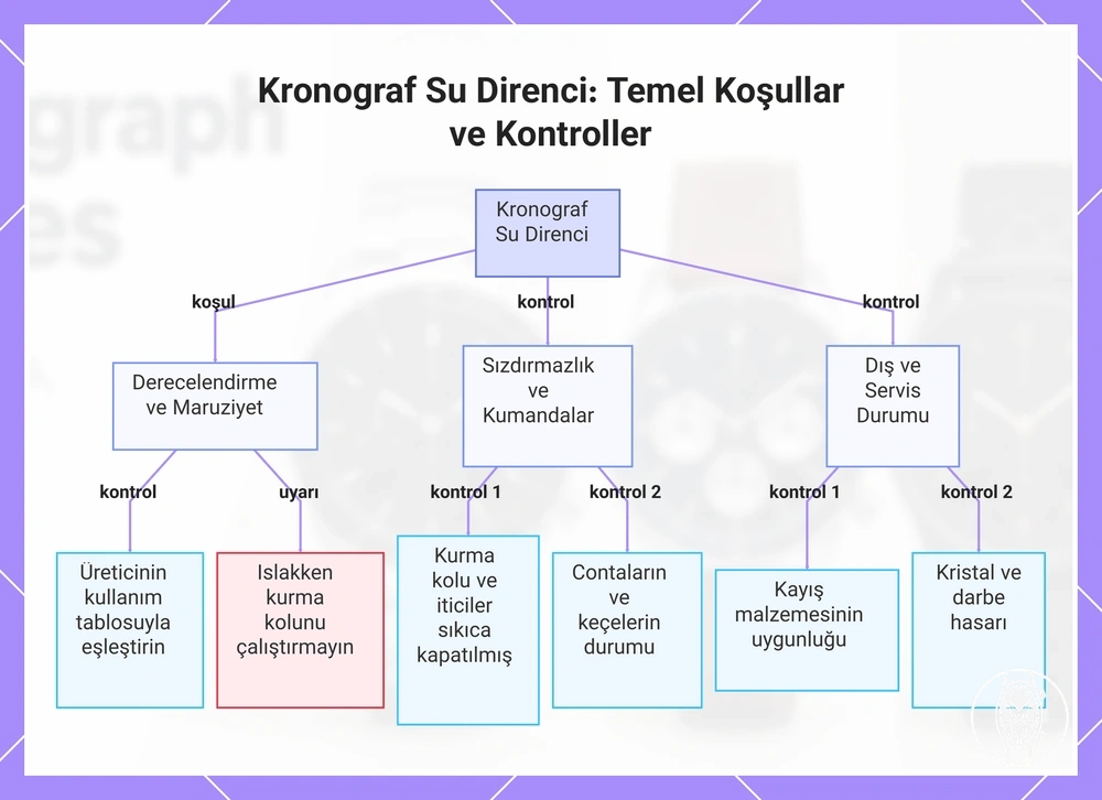 Kronograf Su Direnci: Temel Koşullar ve Kontroller