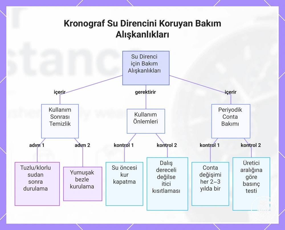Kronograf Su Direncini Koruyan Bakım Alışkanlıkları
