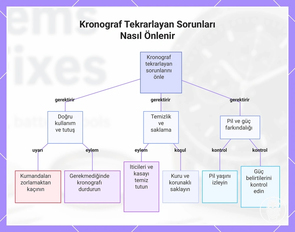 Kronograf Tekrarlayan Sorunları Nasıl Önlenir