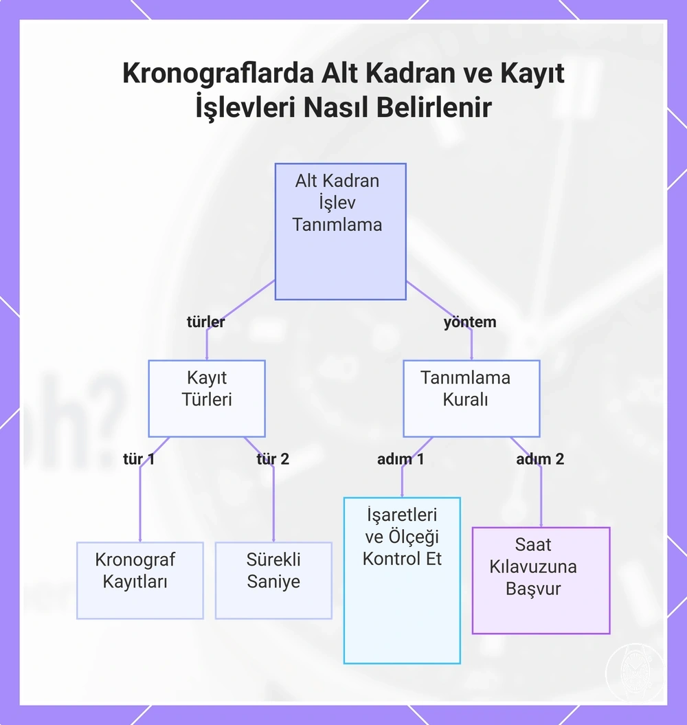 Kronograflarda Alt Kadran ve Kayıt İşlevleri Nasıl Belirlenir