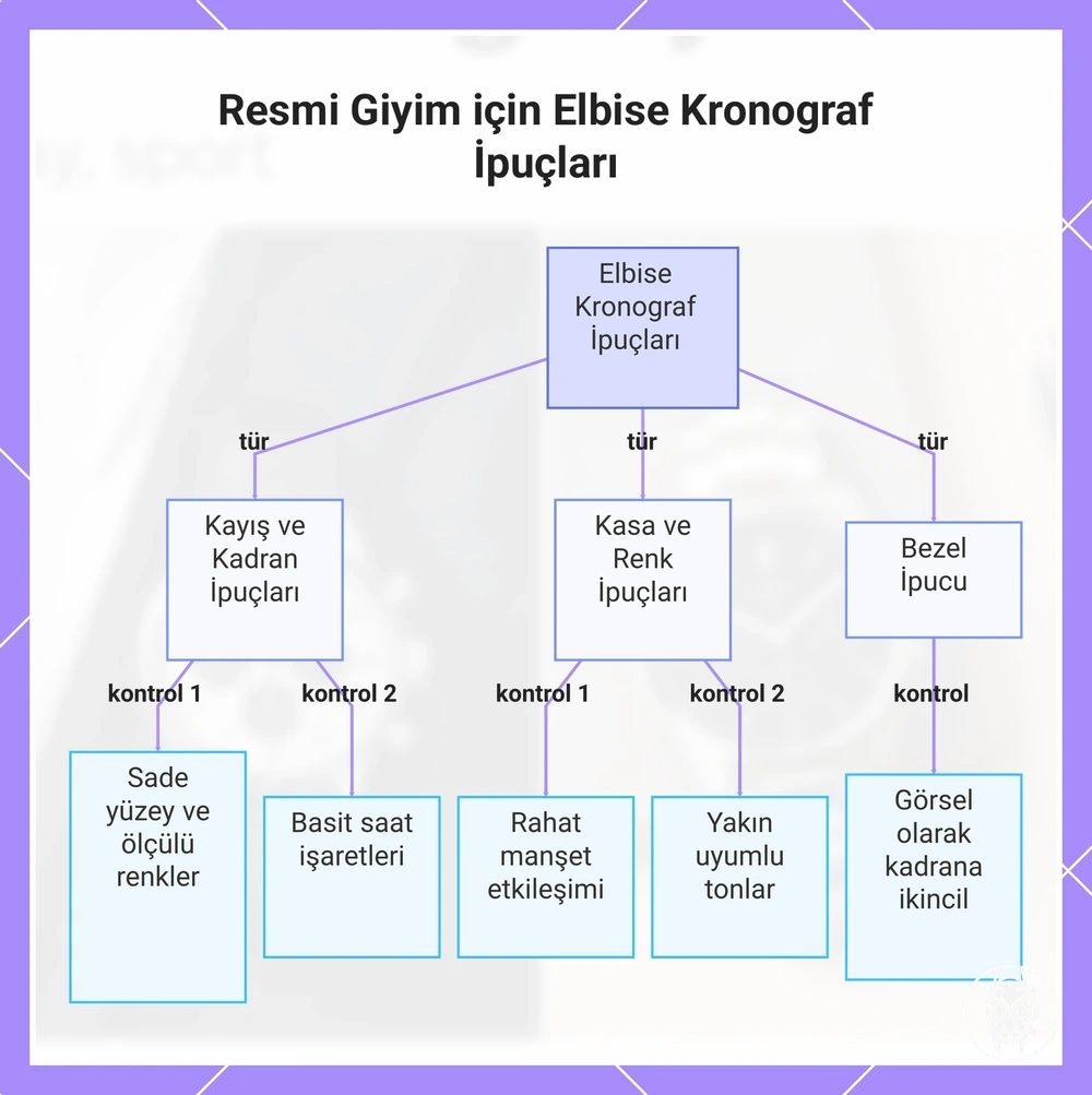 Resmi Giyim için Elbise Kronograf İpuçları