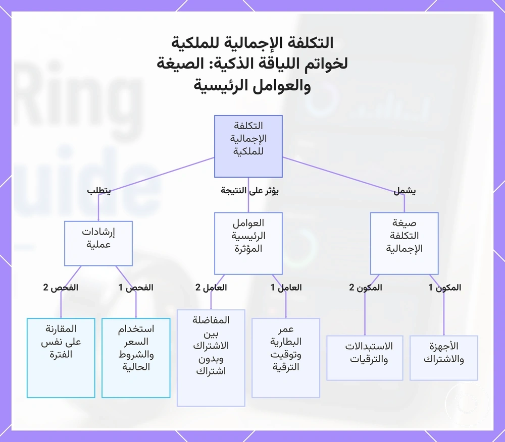 التكلفة الإجمالية للملكية لخواتم اللياقة الذكية: الصيغة والعوامل الرئيسية