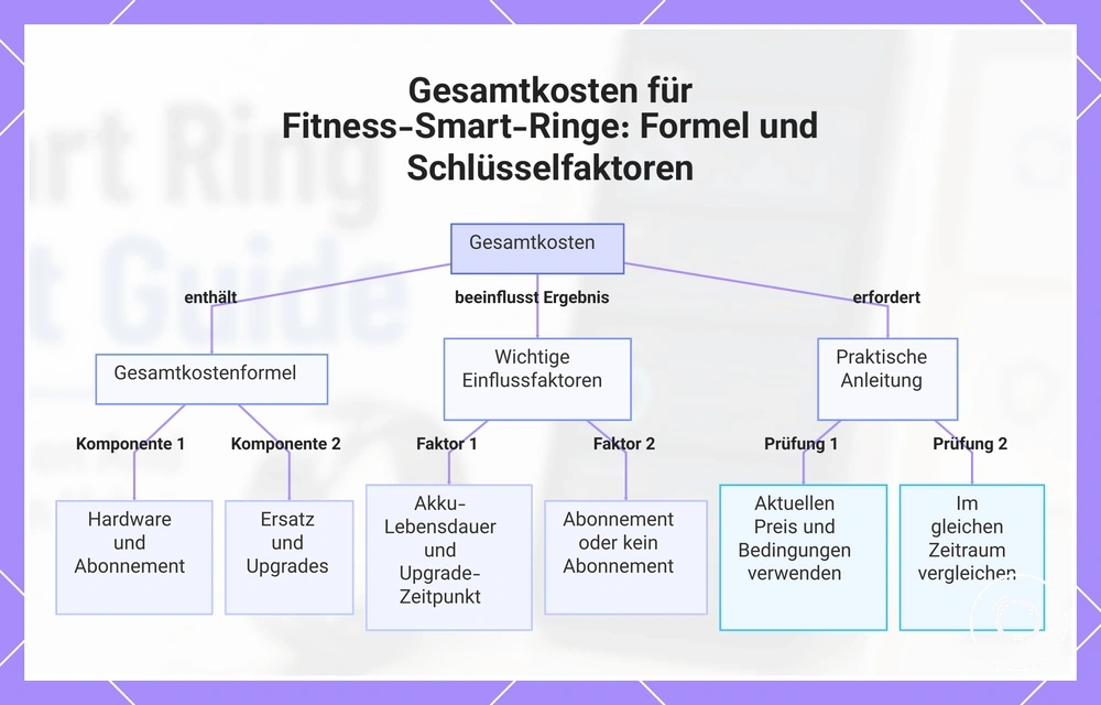 Gesamtkosten für Fitness-Smart-Ringe: Formel und Schlüsselfaktoren