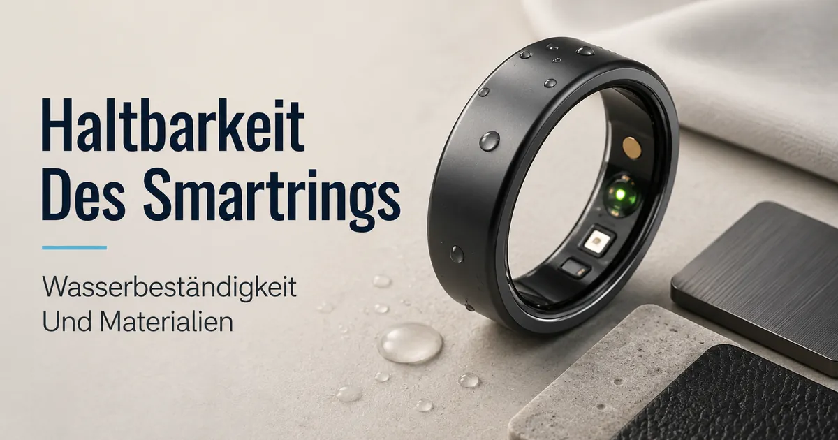 Wasserbeständiger Fitness-Smartring mit glatter Oberfläche für den Alltag