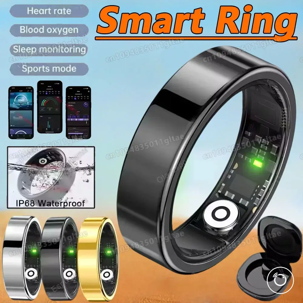 Waterproof smart ring for heart rate, blood pressure, sleep, and motion tracking
