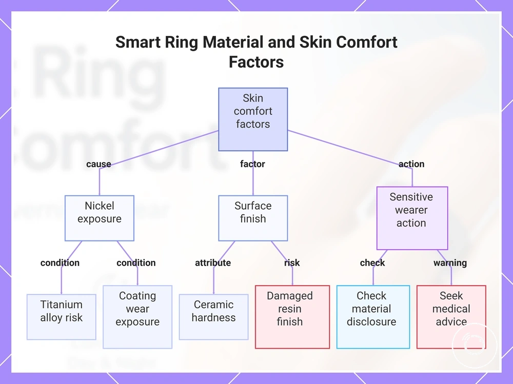 Smart Ring Material and Skin Comfort Factors