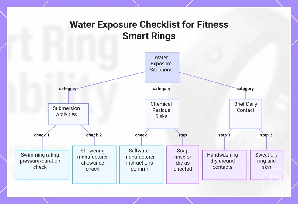 Water Exposure Checklist for Fitness Smart Rings