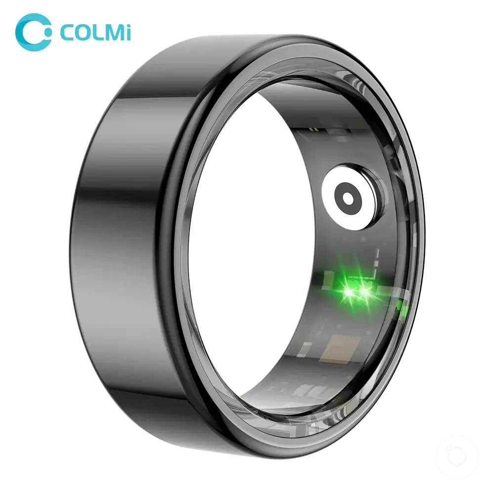 Bague connectée R02 avec coque en acier titane, suivi santé, certification IP68 et résistance à l’eau 5ATM