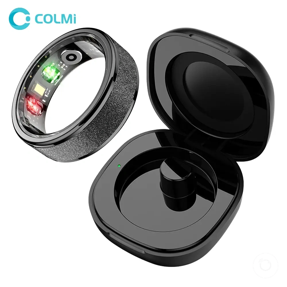 Bague connectée R10 avec boîtier de charge, suivi santé et sommeil, et résistance à l’eau 5ATM