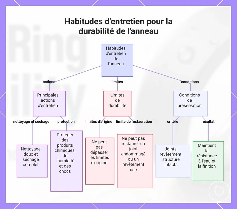 Habitudes d'entretien pour la durabilité de l'anneau