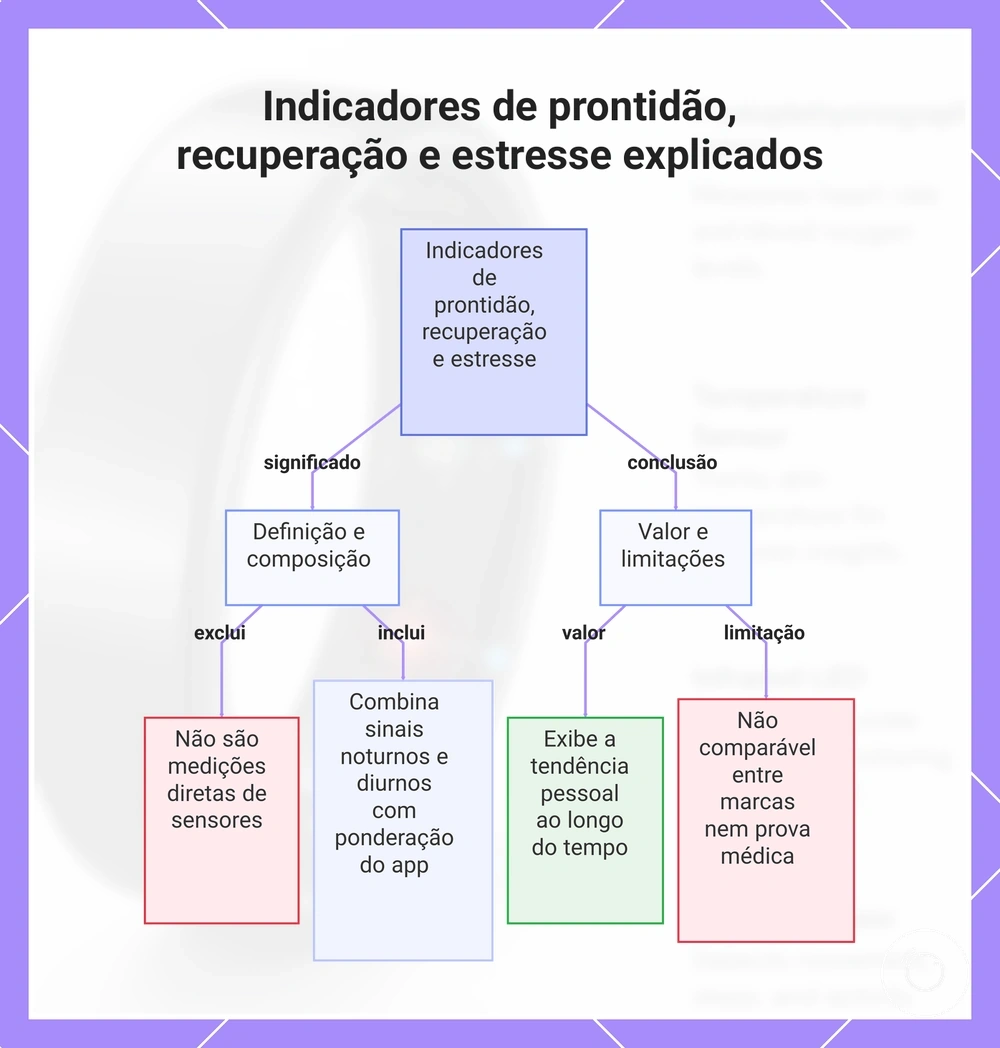 Indicadores de prontidão, recuperação e estresse explicados