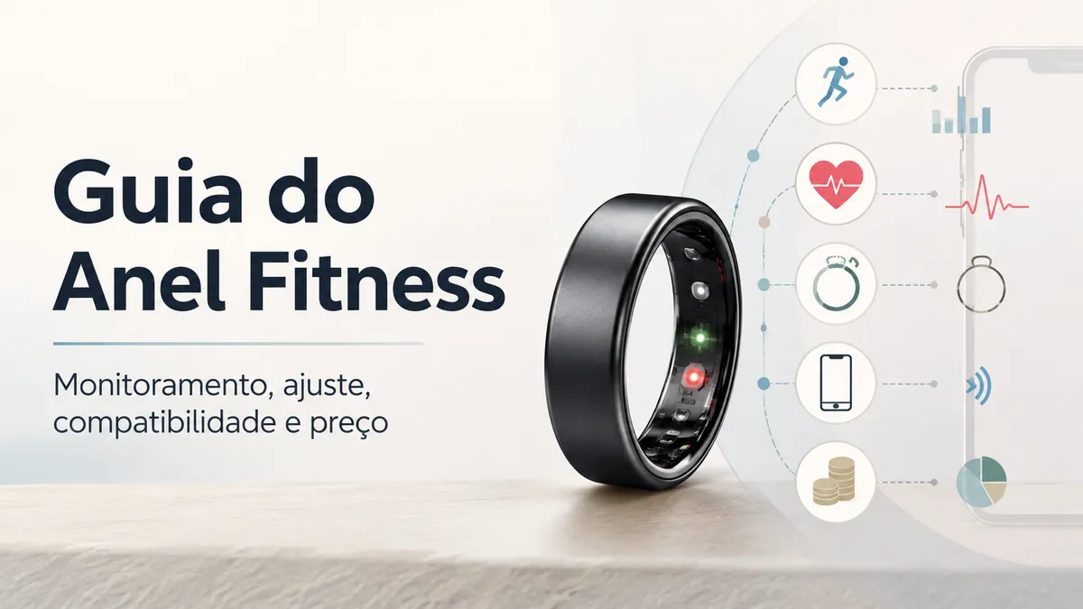 Anel inteligente fitness como dispositivo vestível compacto para monitoramento de saúde e atividade