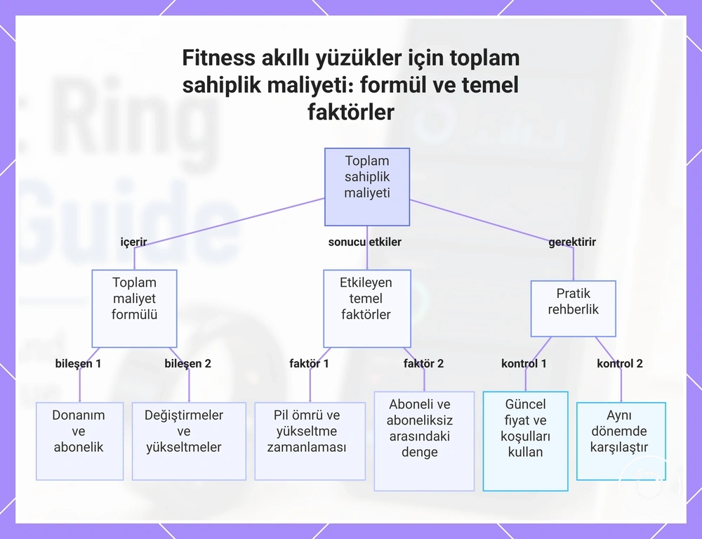 Fitness akıllı yüzükler için toplam sahiplik maliyeti: formül ve temel faktörler