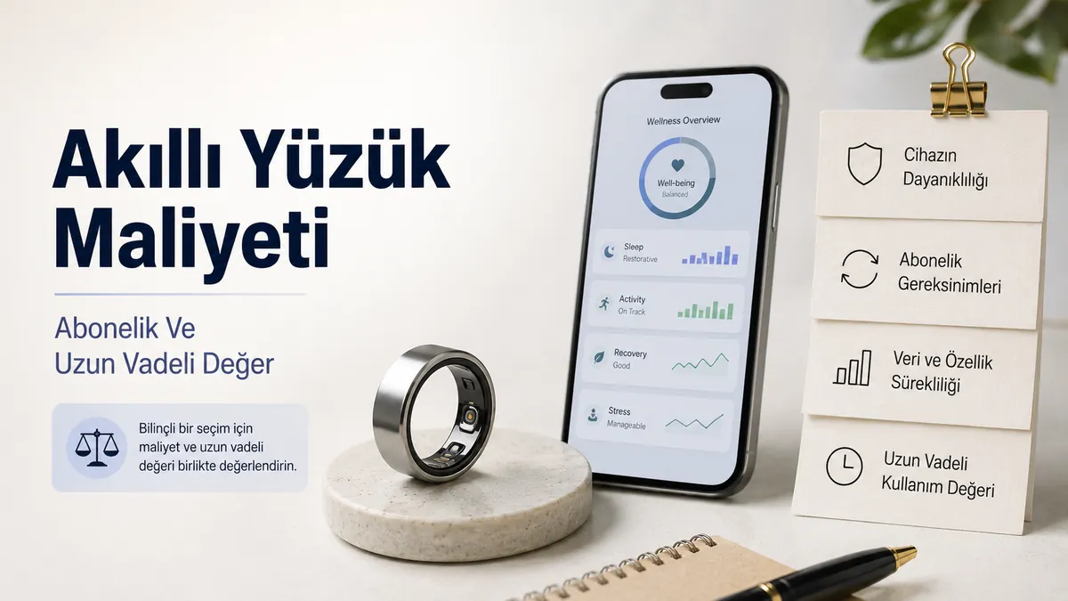 Telefon uygulaması ve fiyat karşılaştırma notlarının yanında fitness akıllı yüzük